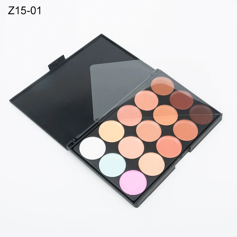 15 Colors Face Concealer Camouflage Cream Contour Palette