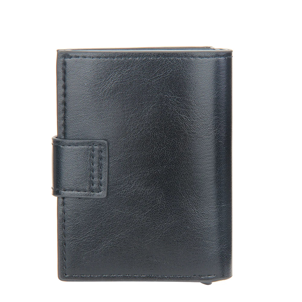 Knight Li Portafoglio Porta Tessere con Protezione RFID - Pelle e Alluminio. TK