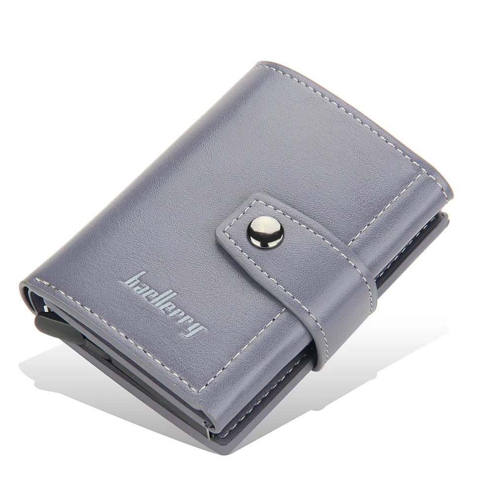 Knight Li Portafoglio Porta Tessere con Protezione RFID - Pelle e Alluminio. TK