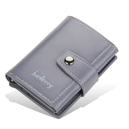 Knight Li Portafoglio Porta Tessere con Protezione RFID - Pelle e Alluminio. TK