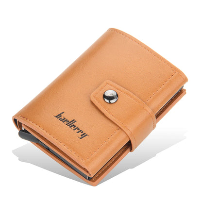 Knight Li Portafoglio Porta Tessere con Protezione RFID - Pelle e Alluminio. TK