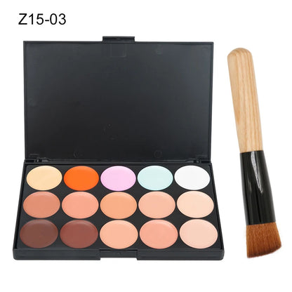 15 Colors Face Concealer Camouflage Cream Contour Palette