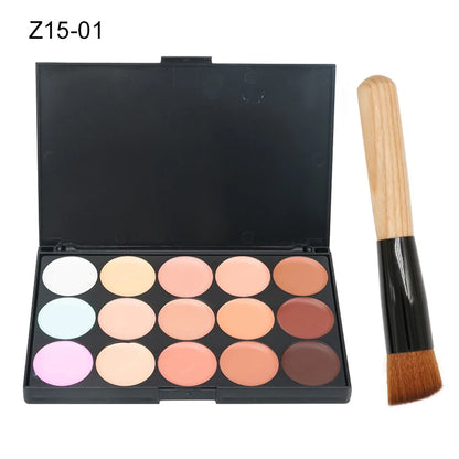 15 Colors Face Concealer Camouflage Cream Contour Palette