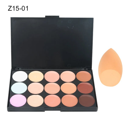 15 Colors Face Concealer Camouflage Cream Contour Palette