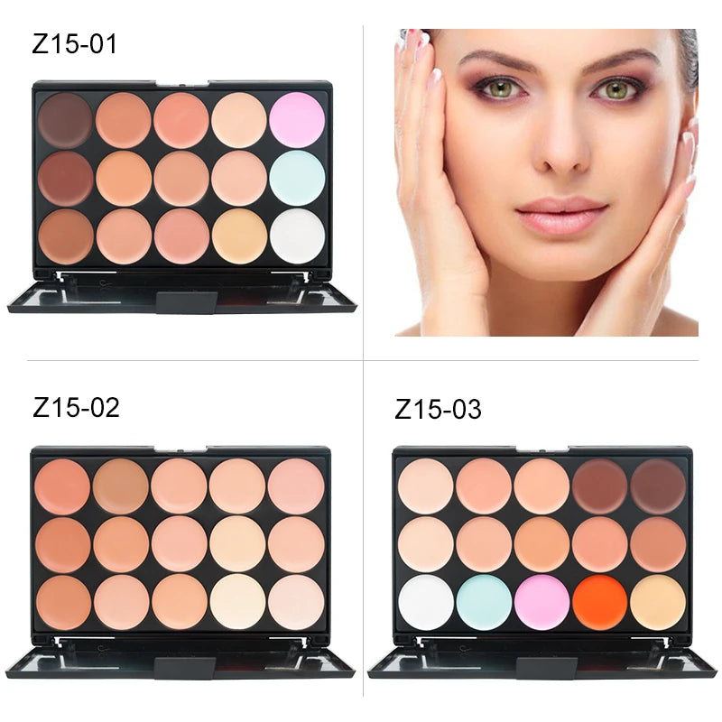 15 Colors Face Concealer Camouflage Cream Contour Palette