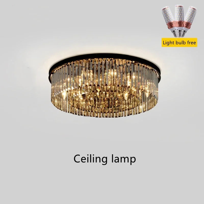 Light Luxury Crystal Chandelier Modern Designer Luxurious Ceiling LED Light  Living Room Bedroom, Dining Room Lighting Fixtures