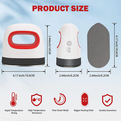Portable 220V Mini Heat Press Machine T-Shirt Printing DIY Easy Heating Transfer Press Iron Machines for European standard plug