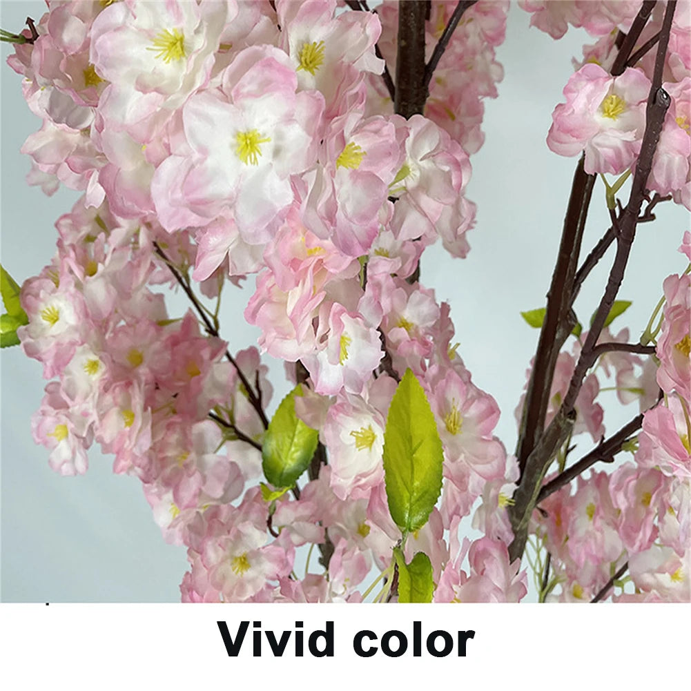Albero di Ciliegio Artificiale 150 cm con Vaso – Faux Cherry Blossom Tree Realistico in Seta per Arredamento Casa, Ufficio, Eventi e Matrimoni