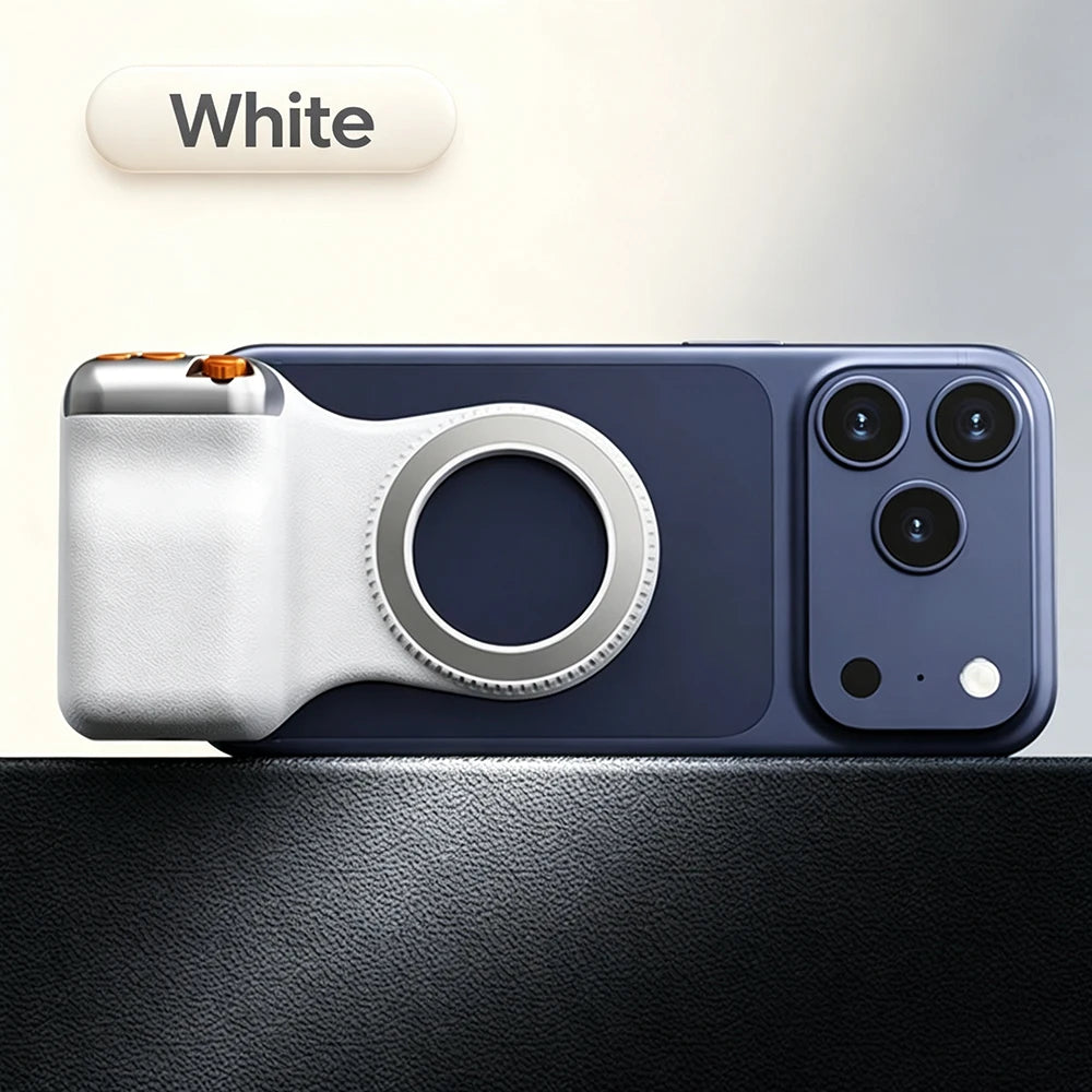 KEBIDUMEI Impugnatura Magnetica per Smartphone e Fotocamera – Supporto per Riprese con Telecomando Bluetooth, Zoom e Scatto Remoto