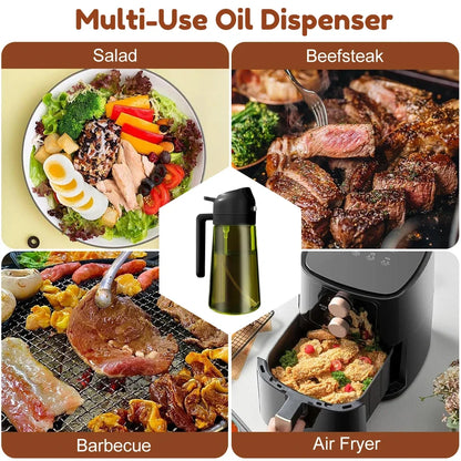 470ML/16oz Light-Blocking Dark Oil Sprayer for Cooking