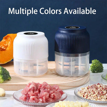250ml Mini Wireless USB Rechargeable Electric Vegetable Choppe
