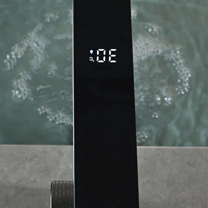 Digital Display Bathroom Basin Faucet Intelligent LED Brass Deck