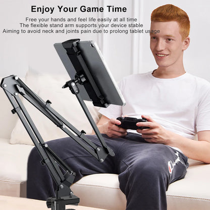 Tablet Stand Holder for Bed Rotatable Phone Stand for 4-12.9"