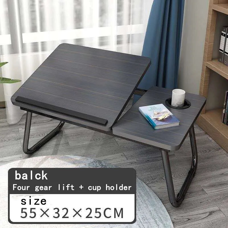 Laptop Table Simple Computer Desk With Fan For Bed Sofa Folding