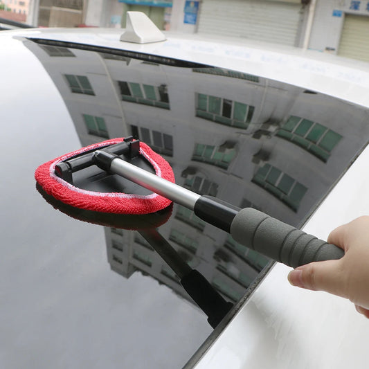 Car Windshield Cleaning Brush Microfiber Telescopic Window