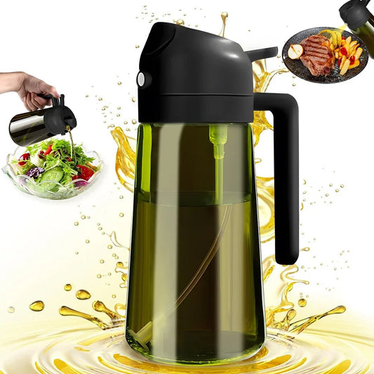 470ML/16oz Light-Blocking Dark Oil Sprayer for Cooking
