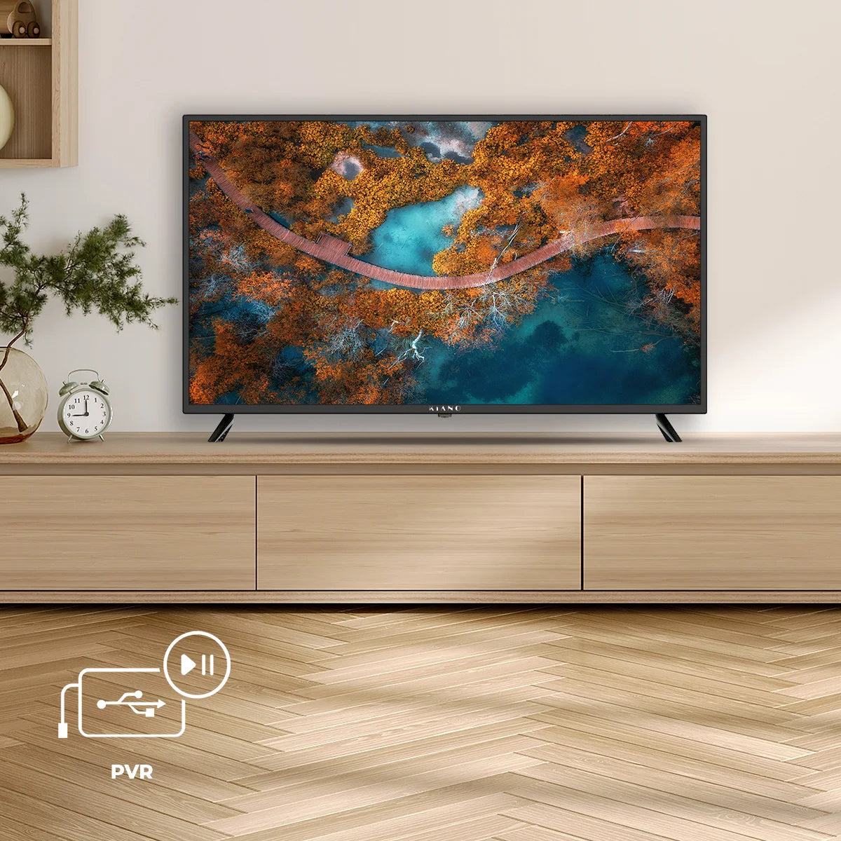 Kiano Slim 40” LED TV – Full HD 1080p DLED Television with Dolby Digital Plus, PVR & DVB-T2/S2