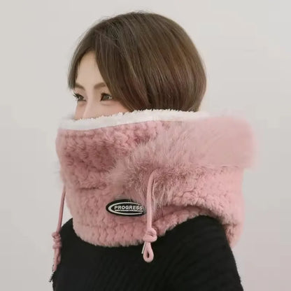 Cappello Termico Invernale da Donna con Sciarpa e Passamontagna Integrato. TK