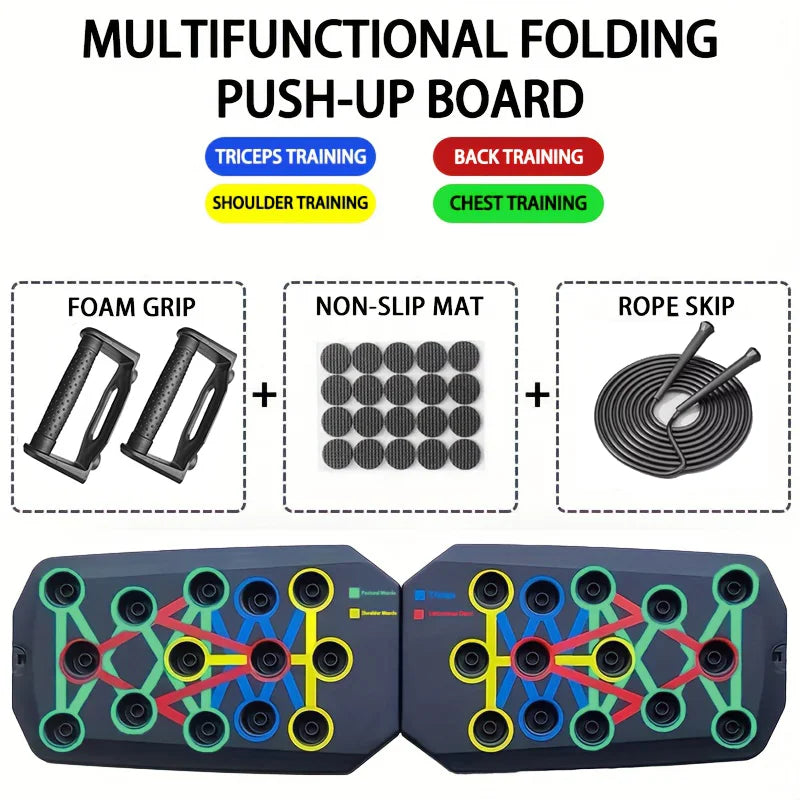 LINGPENG Board per Piegamenti Multifunzionale - Tavola Push-Up Pieghevole. TK