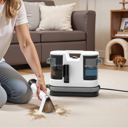 Lubluelu V8 800W Hot Water Carpet Cleaner  60°C Deep
