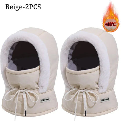 Passamontagna Termico 3-in-1 con Coulisse - Cappello e Scaldacollo in Peluche. TK