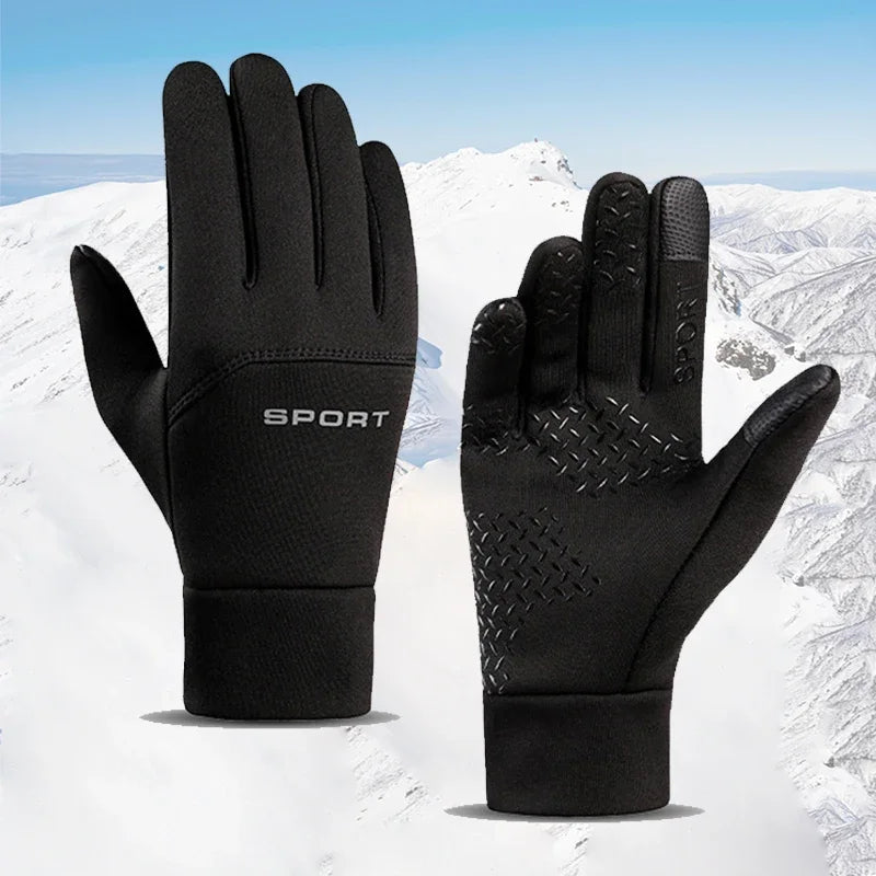 Winter Warm Gloves Touch Screen Windproof Cold-proof Cycling