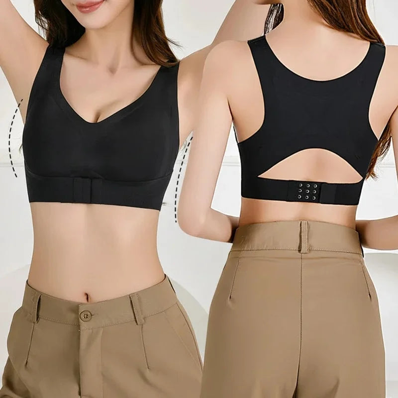 Reggiseno Posturale Donna Senza Ferretto – Supporto Schiena, Chiusura Frontale, Seamless e Comfort Quotidiano
