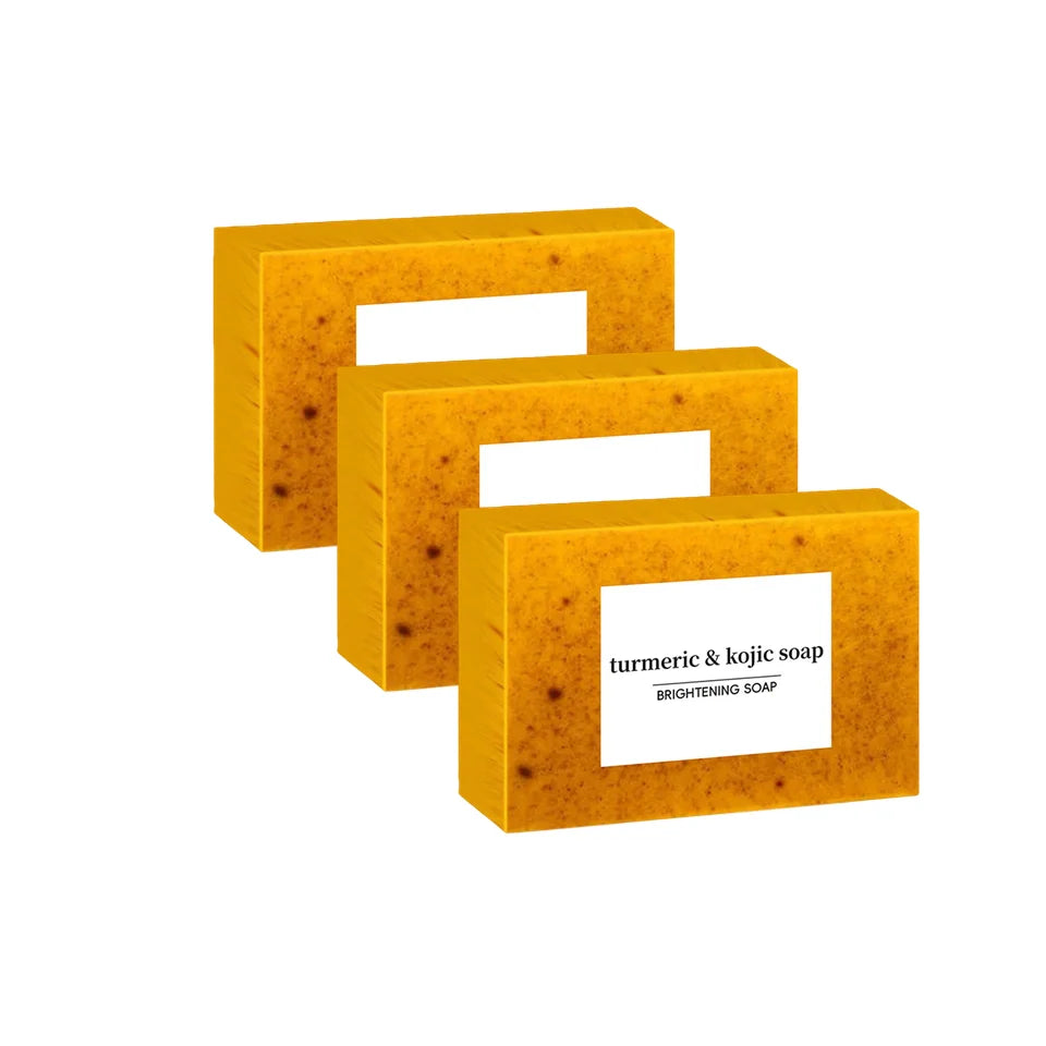 Sapone Artigianale Curcuma e Acido Kojico - Antimacchia e Acne (Pacco da 1/3/5 Pezzi). TK