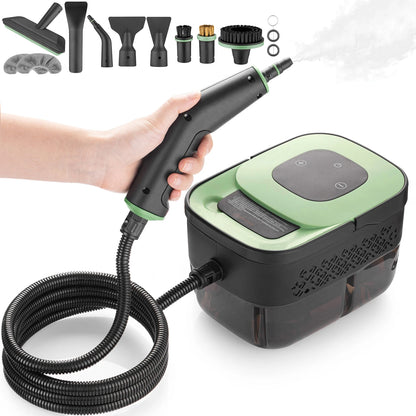 Pulitore a Vapore Portatile ad Alta Pressione 1800W - Igienizzante con 10+ Accessori. TK