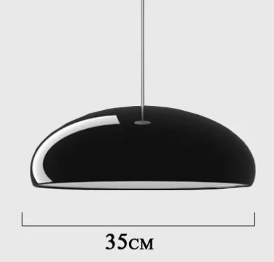 JOYINLED Modern Metal Chandelier, Nordic Luxury Pendant Light with Iron Frame in White/Black/Orange for Dining Room Living Room