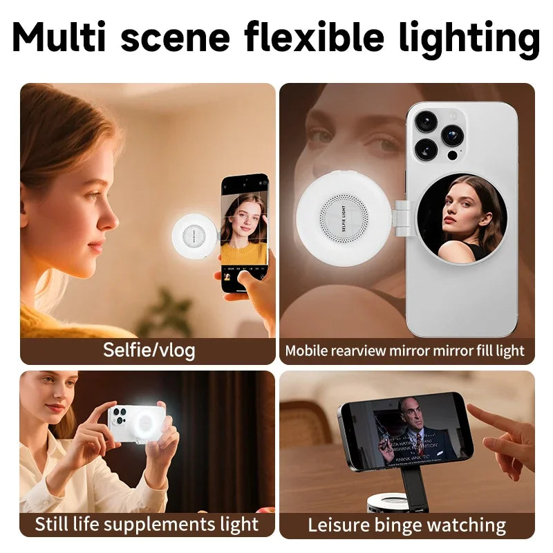 LED Selfie Fill Light for Magsafe Phone Adjustable Brightness