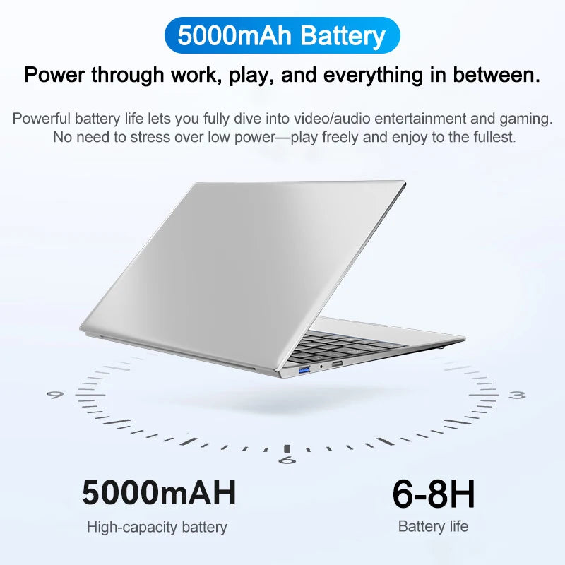 2026 Laptop 14.1" Core i9-9880H 32GB RAM 2TB SSD Windows 11 Pro Gaming Prestazioni estreme per Gaming, Office e Studio 5000mAh