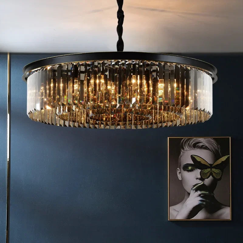 Light Luxury Crystal Chandelier Modern Designer Luxurious Ceiling LED Light  Living Room Bedroom, Dining Room Lighting Fixtures