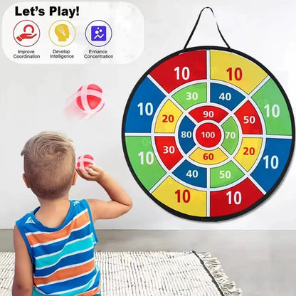 Children with sticky ball 74CM large dart board Family interactive game educational arithmetic indoor/outdoor sports toys gift