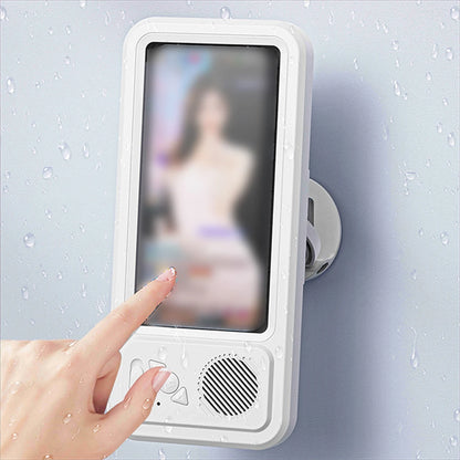 Shower Phone Holder with Bluetooth Speaker 360 Rotation Wall