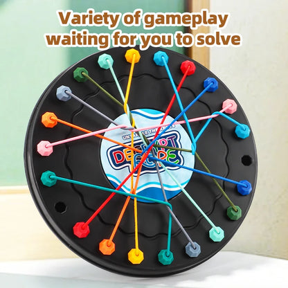 2025 New Rope Breaking Battle Challenge Puzzle Toy Knot Toy Children's Rope Decoding Game Logic Training