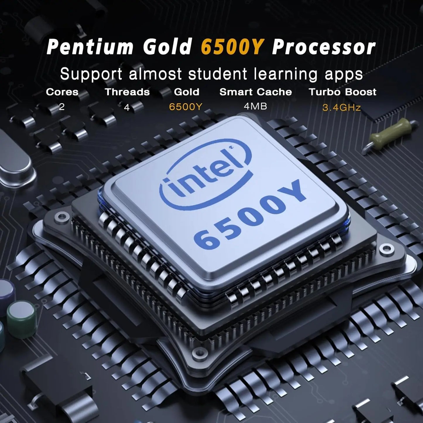 Laptop 15.6" Intel 6500Y 32GB RAM 2TB SSD Windows 11 Notebook Ultra Slim con Tastiera Retroilluminata Fingerprint WiFi PC Portatile Lavoro Gaming