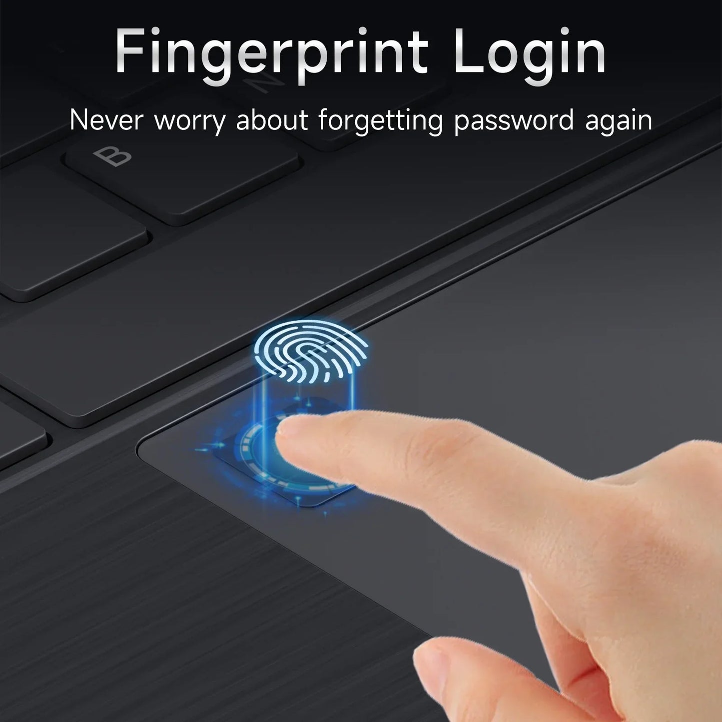 Laptop 15.6" Intel 6500Y 32GB RAM 2TB SSD Windows 11 Notebook Ultra Slim con Tastiera Retroilluminata Fingerprint WiFi PC Portatile Lavoro Gaming