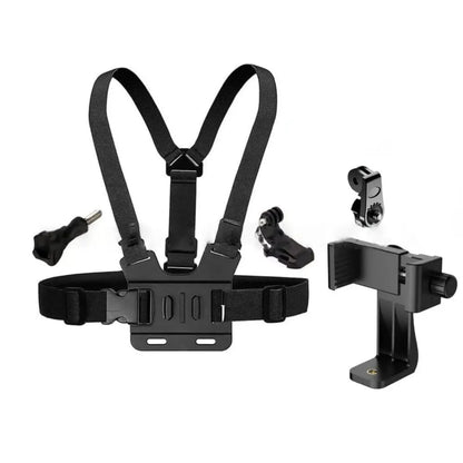 1 PC Adjustable Phone Clip Holder With Chest Strap Fixation Bracket