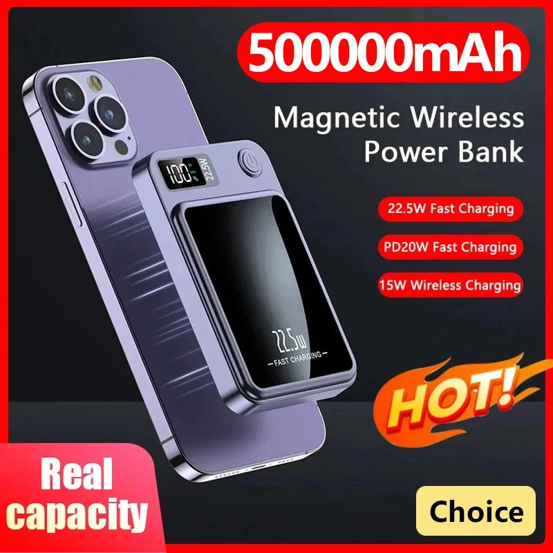 Magnetic Wireless Power Bank 50000mAh 22.5W Fast Charging