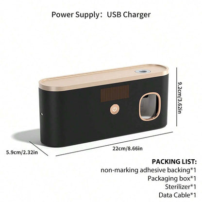 1PC Intelligent Toothbrush Disinfectant, Rechargeable, Dry,