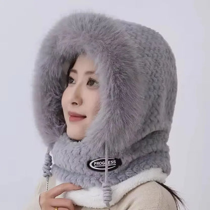 Cappello Termico Invernale da Donna con Sciarpa e Passamontagna Integrato. TK