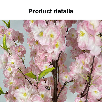 Albero di Ciliegio Artificiale 150 cm con Vaso – Faux Cherry Blossom Tree Realistico in Seta per Arredamento Casa, Ufficio, Eventi e Matrimoni