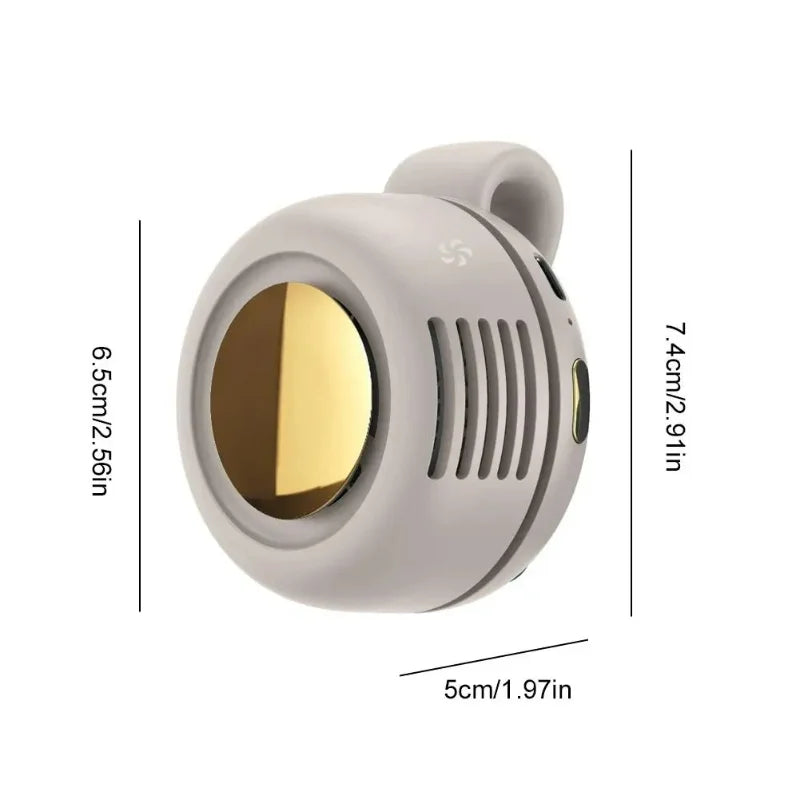 Portable Whirlwind Bladeless Mini Fan – USB Rechargeable Silent Personal Cooling Fan for Home, Office, Travel & Outdoor Use