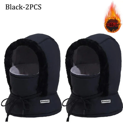 Passamontagna Termico 3-in-1 con Coulisse - Cappello e Scaldacollo in Peluche. TK