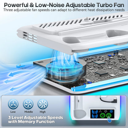 for PS5/PS5 Slim/PS5 Pro Stand with Headphone Hook Cooling