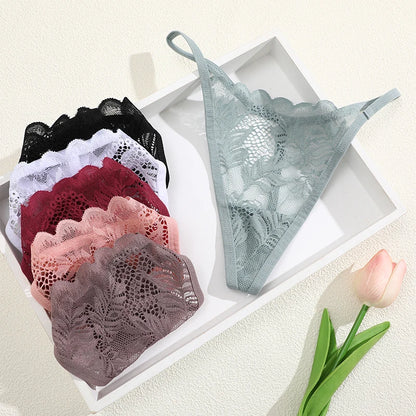 All Of Me Perizomi in Pizzo Morbido (6 Pezzi) - Slip G-String a Vita Bassa. TK