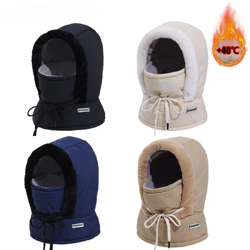 Passamontagna Termico 3-in-1 con Coulisse - Cappello e Scaldacollo in Peluche. TK