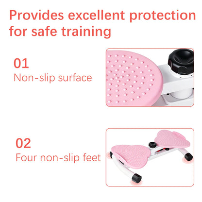 Twister Vita Fitness con Elastici – Pedana Rotante Silenziosa Antiscivolo per Addominali e Allenamento a Casa. TK