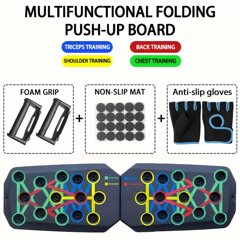 LINGPENG Board per Piegamenti Multifunzionale - Tavola Push-Up Pieghevole. TK